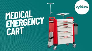 Crash Cart (Emergency Cart) - 5 Drawers - UNICART EMERGENCY