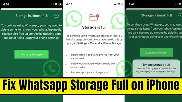 How to Fix WhatsApp storage full on iPhone