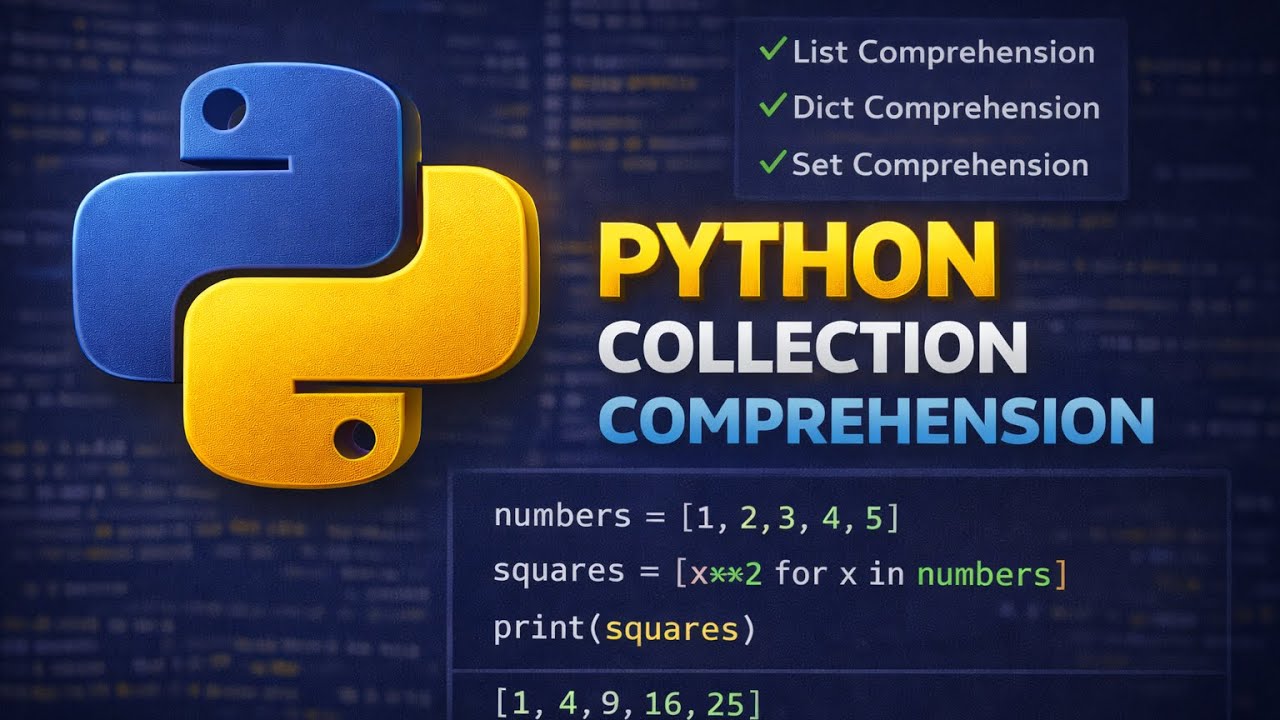 Python Collection Comprehension | Core Python Mastery in Tamil ...