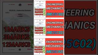 Engineering Mechanics(ME25C02)#me25c02 #mechanics #engineeringmechanics #regulation2025 #r2025 #mech