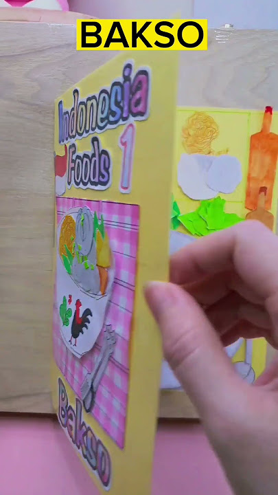 Mainan Boneka kertas Makanan Indonesia Food part 1 #indonesia #food #shorts