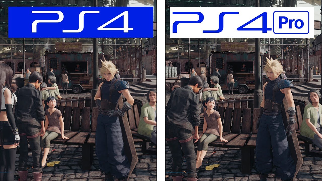 Final Fantasy VII Remake, PS4 VS PS4 Pro