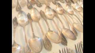 Lot of 1847 Rogers Bros. Silver Plated Old Colony Patern Flatware