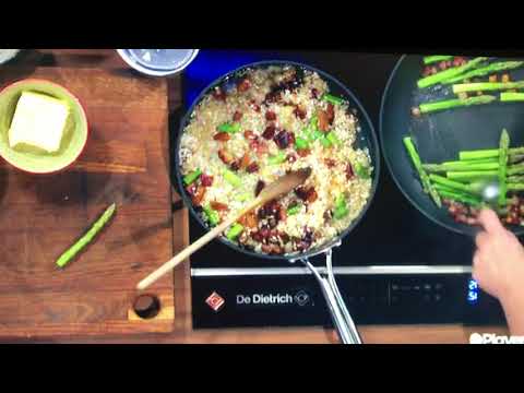 Crispy Pancetta and Asparagus Risotto