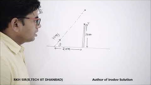 Lecture-11: Projectile motion good level problem discuss by RKH Sir