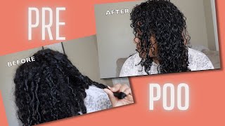 African Pride Pre Shampoo Routine | How to Detangle Natural Hair #prepoo