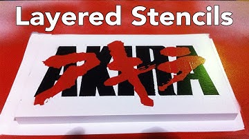 Layered Stencil Art - Time Lapse Sign Making