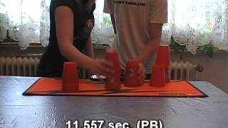 Sport Stacking - My first Doubles with Sarah201090