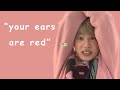 jin turning red (face, ears... flustered?) | 방탄소년단 석진 BTS