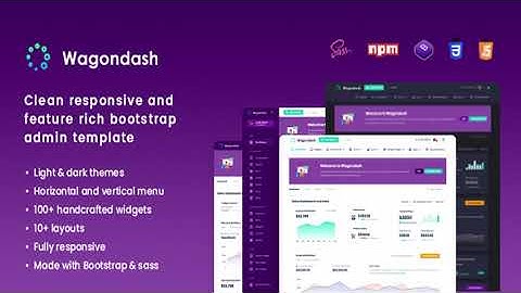 WagonDash Bootstrap Admin Template | Themeforest Website Templates and Themes