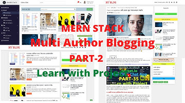 MERN STACK Multi Author Blogging Project Setup React node express mongoDB #2