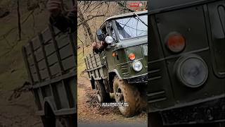 The GAZ-66, a legendary military truck that thrives on slippery uphill terrain. #trukmania #offroad