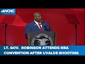 North Carolina lieutenant governor speaks at NRA convention in Texas