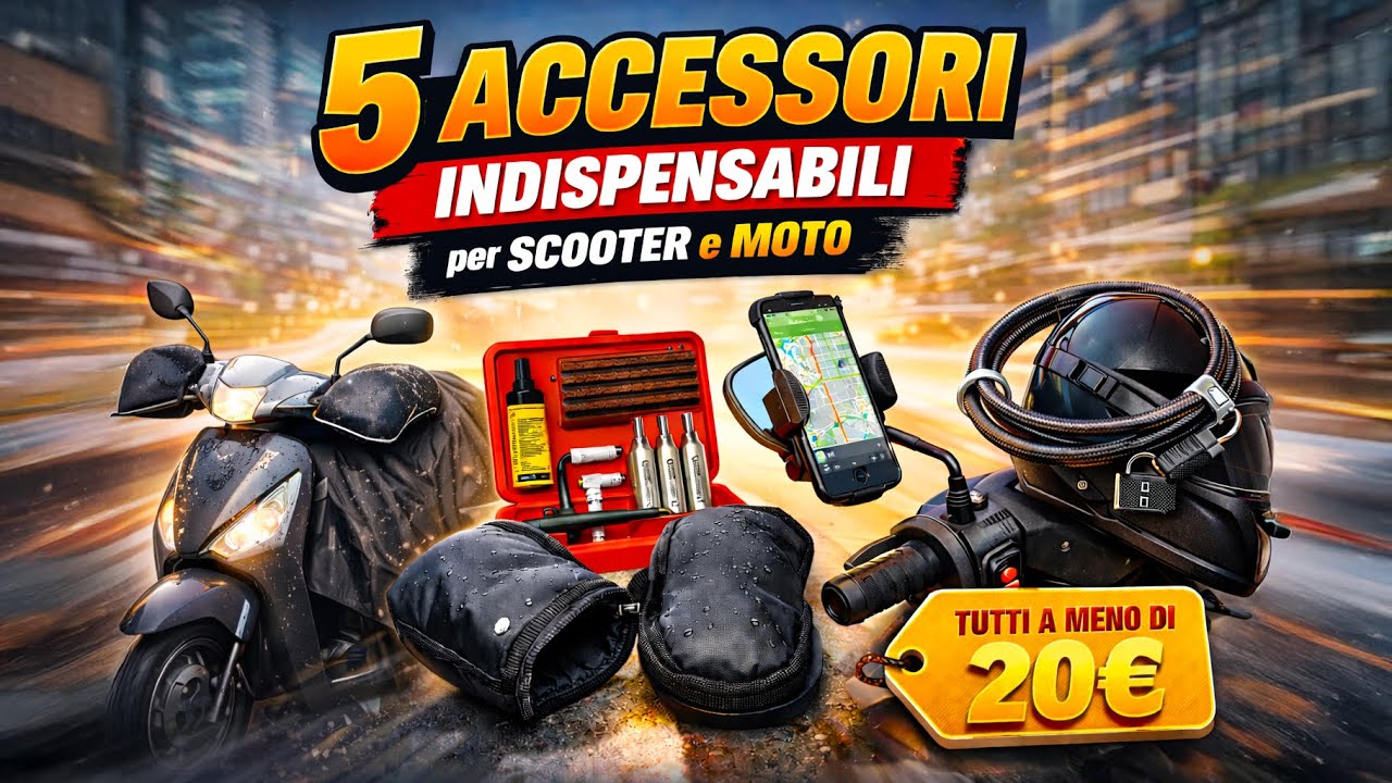 5 ACCESSORI per SCOOTER e MOTO da AVERE a meno di 20€