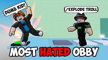 Destroying Trolls With ADMIN COMMANDS In The Most Hated Obby..(they got angry)