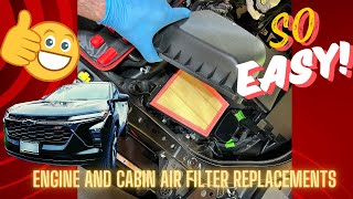 Engine & Cabin Air Filter Replacement  on a 2024 Chevrolet #Trax  LS, LT, Activ, 1RS & 2RS