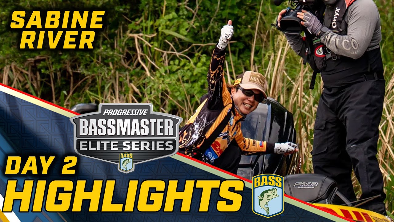 Highlights: Day 2 of Bassmaster ELITE at the Sabine River