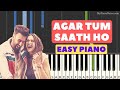 Agar tum saath ho | piano music