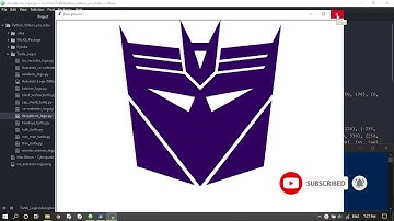 Transformers - Decepticons Logo using Python | Turtle Graphics