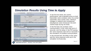 Event Based Control Applied to Wireless Throttling Valves