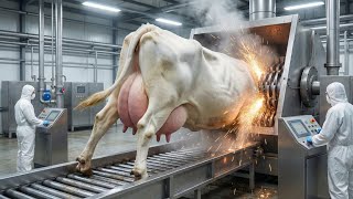 Inside the Cow Factory - Advance Cow Meat Automated Milk to Mega Profit ( Full Process )