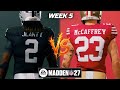 49ers vs Raiders Week 5 Simulation | Madden 27 Rosters