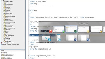 Oracle Database 12c SQL Certified Associate 1Z0-071 : WITH Clause