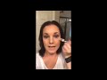 Shanann (Watts) Rzucek doing a makeup tutorial for fun