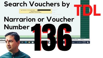 Tally Chapter 136 TDL to Search Narration By Rajiv Mishra Computer Class | Lear TDL coding in Hindi