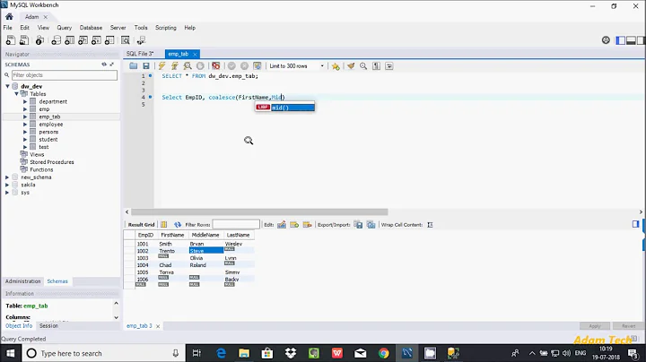 MySql 10 | COALESCE Function in MySql