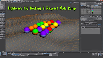 Lightwave 11.6 Flocking & Raycast Node Setup - Part 1