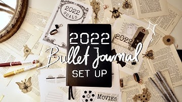 Plan with me for 2022 • Starting a new Bullet Journal • easy 2022 Set Up