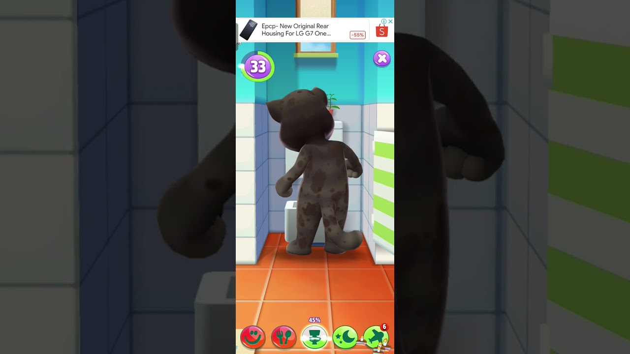my talking Tom 2 peeing part 2 