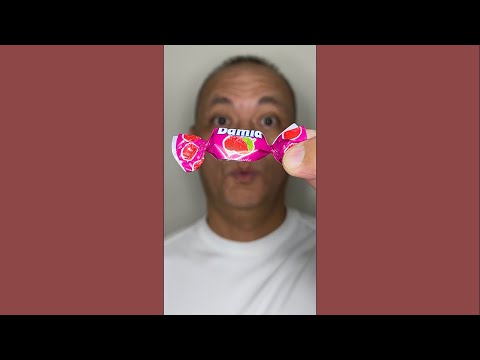 👂ASMR TAYAS DAMLA SOFT CANDY WITH FRUITY FILLING FROM TURKEY RASPBERRY FLAVOR👂ORIGINAL LENGTH👂