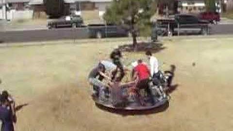 Merry-go-round of Death x2 T2 - Angular Momentum