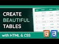 How To Create Table In Css