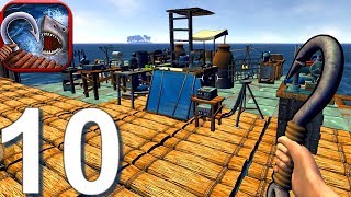 Survival on Raft: Ocean Nomad - Gameplay Walkthrough Part 10 Sandbox Mode (Android, iOS)