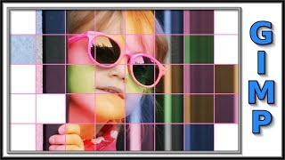 Gimp: How To Make a Square Grid Mosaic Portrait