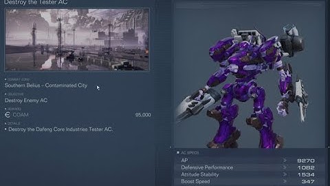 Destroy the Tester AC - S-Rank - Armored Core 6 - Ch.1