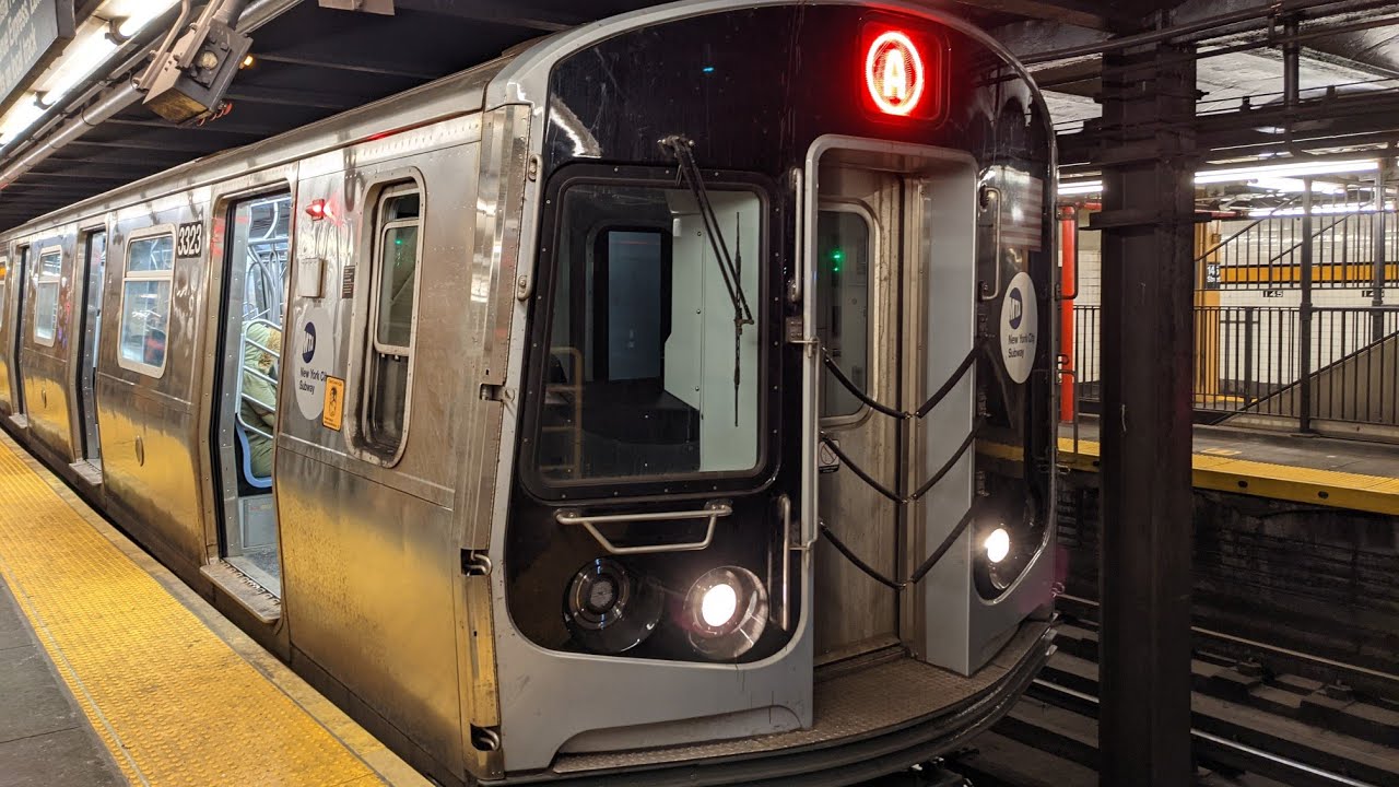 R45 R Train R46/R179 A and C train action at 145th Street - YouTube