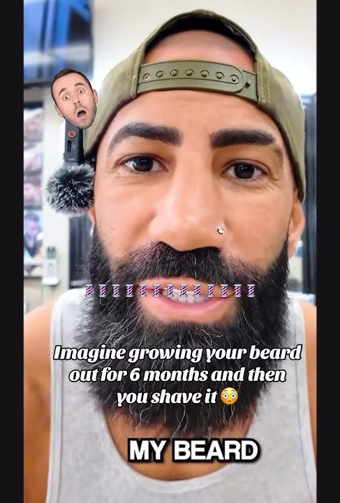 Beard shave after 6 months is a great transformation #ytshort #shorts #bearded #beard #beardshave