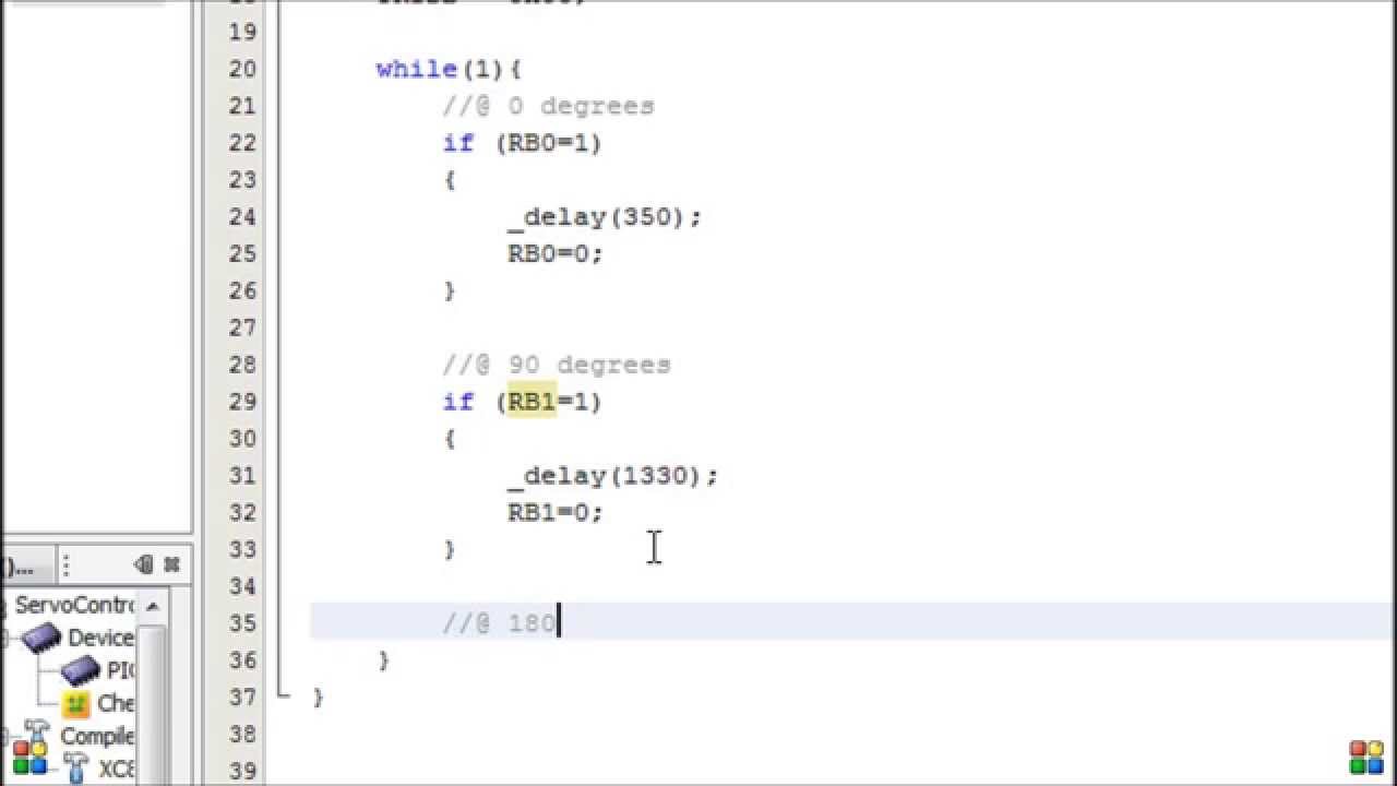 Interfacing Servomotor with PIC Microcontroller (PIC16F84A) - YouTube