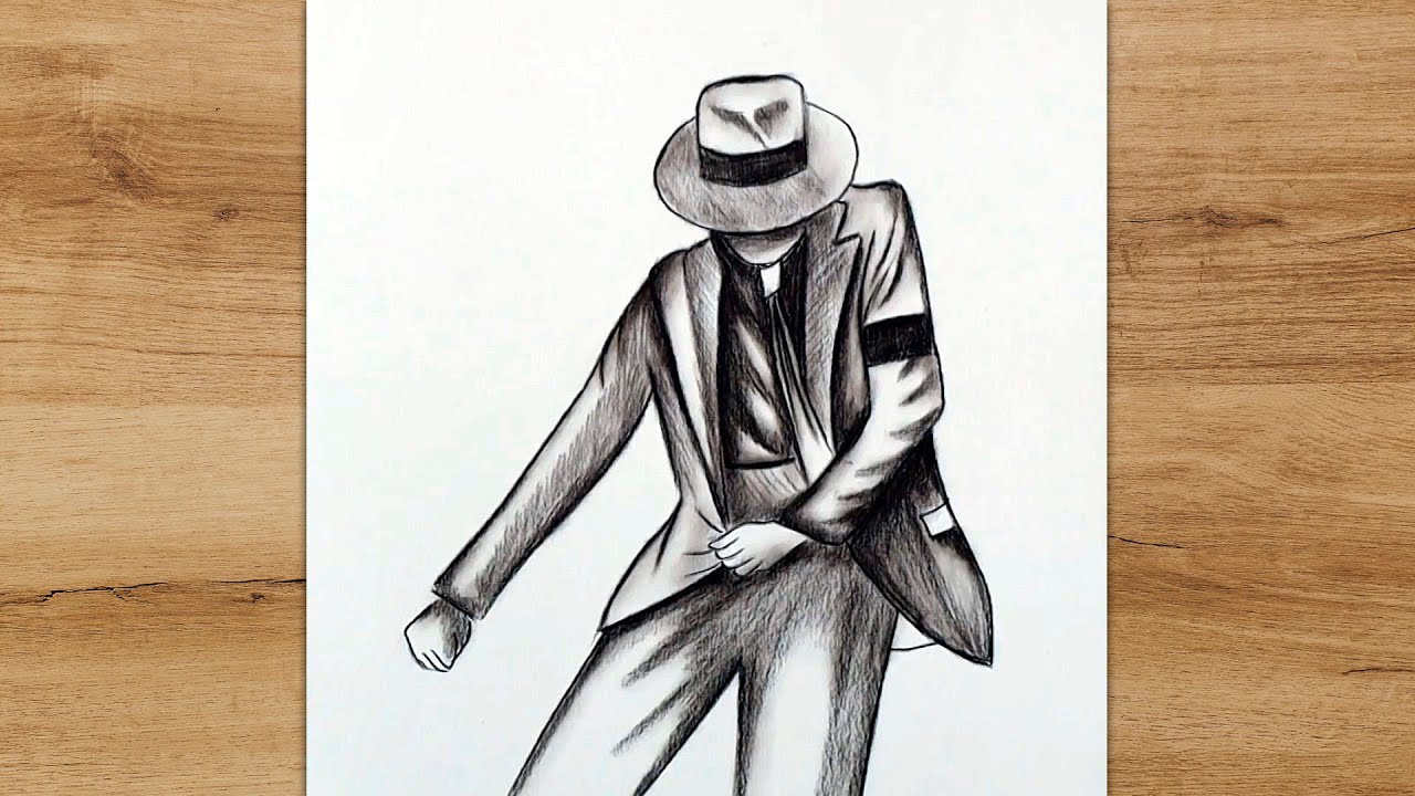 Learn How to Draw Michael Jackson Singers Step by Step  Drawing Tutorials