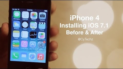[COMPARISON] iOS 7.1 & 7.0 on iPhone 4 - Speed/Performance Enhancements
