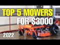TOP 5 Zero Turn Mowers for $3000 | 2022