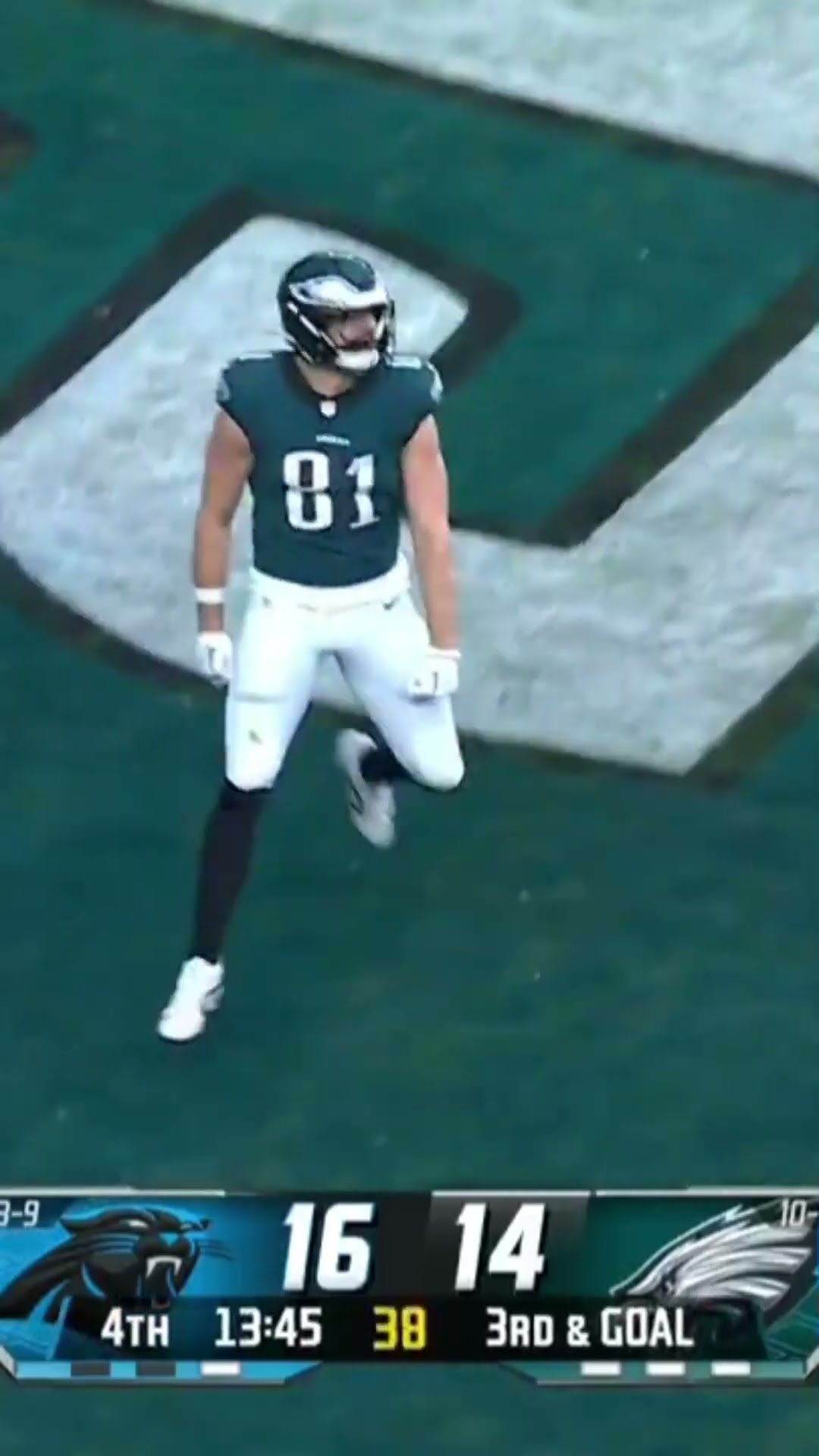 Jalen Hurts finds Grant Calcaterra for his FIRST NFL TOUCHDOWN ?? Eagles vs Panthers Highlights