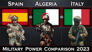 Spain vs Algeria vs Italy Military Power Comparison 2023 | Global Power