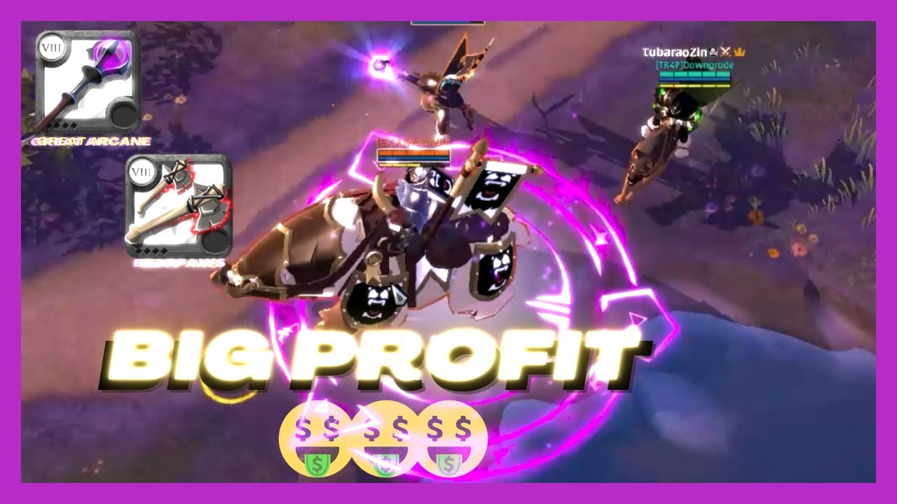 GANK DAY #2 BLACK ZONE │ BIG PROFIT🤑🤑 │ GREAT ARCANE & BEAR PAWS │ Albion Online