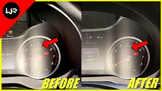 [how to] clear the yellow check engine sign - mercedes c-class 2016