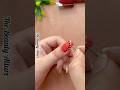 💅🧡Easy dot nail art design #shorts #orange #nails